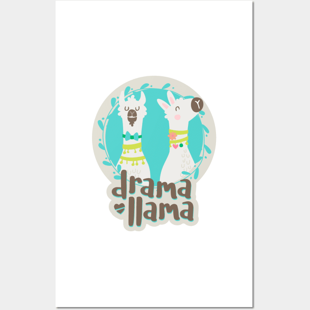 Drama llama Wall Art by melomania